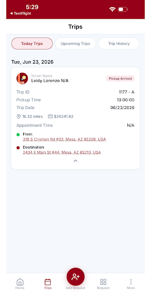 NEMT Customer - NG Screenshot 3