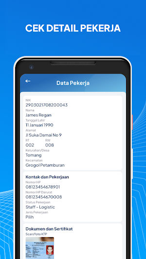 Pendaftaran Pekerja Screenshot 3
