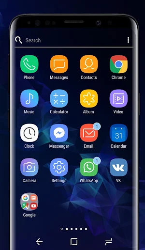 Galaxy S9 blue | Xperia™ Theme Screenshot 1