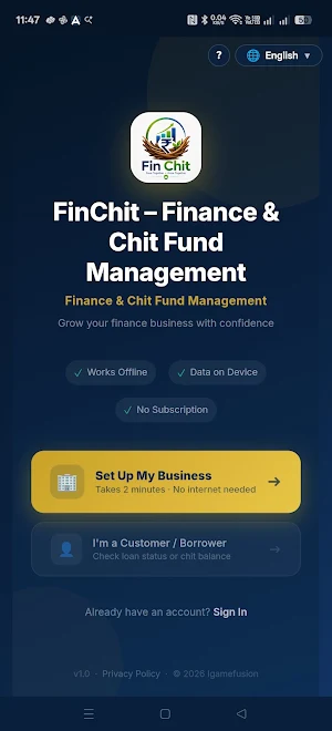 FinChit - Finance & Chit Fund Screenshot 0