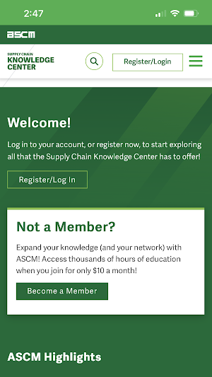 Supply Chain Knowledge Center Screenshot 0