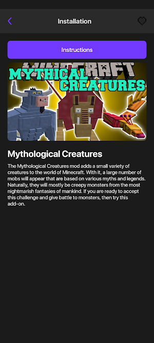 Mythical Creatures Mods MCPE Screenshot 3