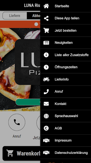 LUNA Ristorante Pizzeria Screenshot 2