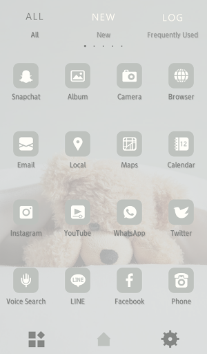 Fluffy Teddy Bear Theme +HOME Screenshot 2