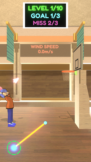 Basketball Easy FreeThrowGame Screenshot 1