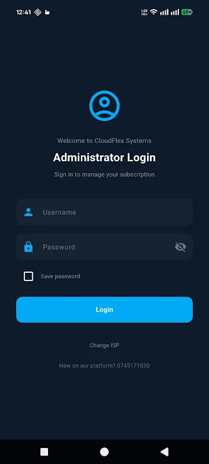 CloudFlex ISP Manager Screenshot 1