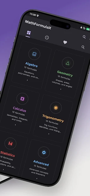 MathFormulaX:Offline Math&Calc Screenshot 1