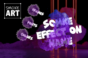 Smoke Name Art Photo Editor Screenshot 0