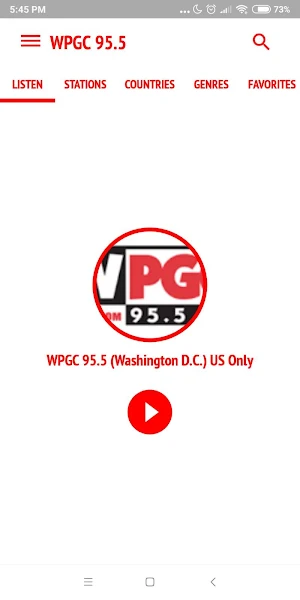 WPGC 95.5 Radio Station Screenshot 0