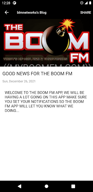 THE BOOM FM Screenshot 1