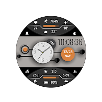 Dark Grey Ink Orange Wear OS