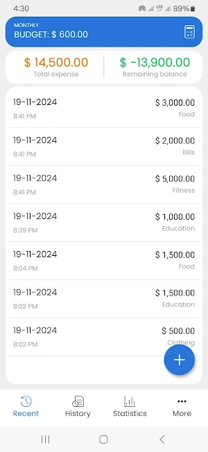 Expense Manager Budget Maker Screenshot 2
