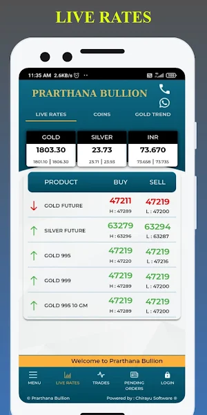 Prarthana Bullion Screenshot 1
