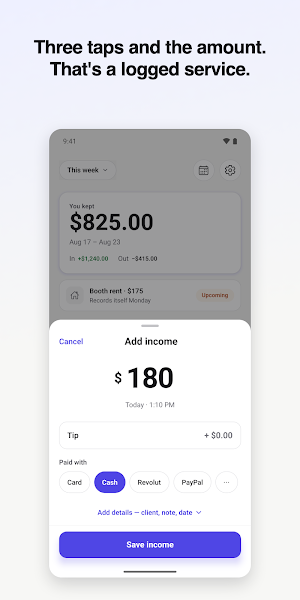Chairly: Booth Rent Tracker Screenshot 3