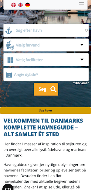 Havneguide.dk Screenshot 1