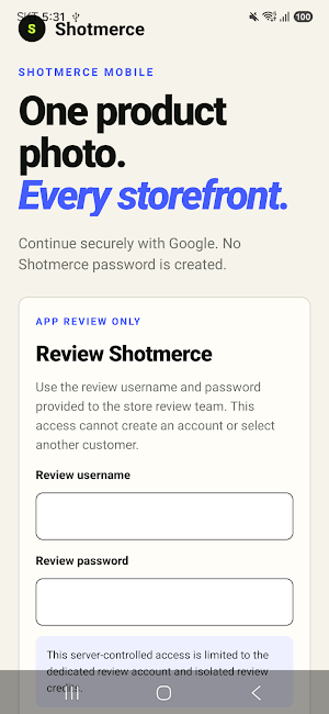 Shotmerce Screenshot 1