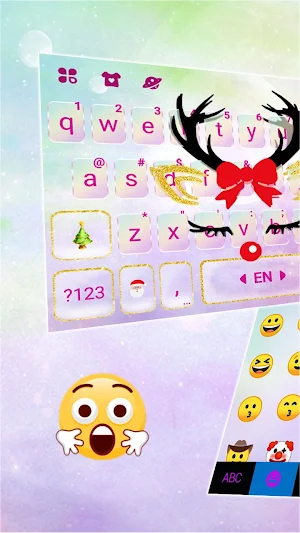 Christmas Reindeer Keyboard Theme Screenshot 1
