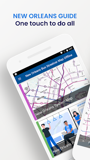 New Orleans Bus Streetcar Map Screenshot 0