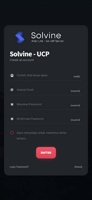 Solvine AlterLife UCP - SA:MP Screenshot 2