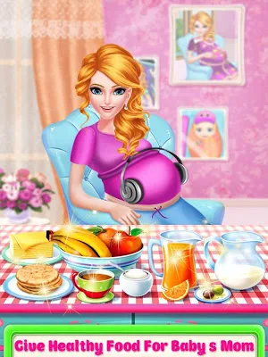 Mommy pregnant & newborn babysitter daycare game Screenshot 1