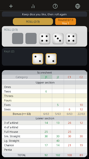 5 Dice - Roll & Score Screenshot 3