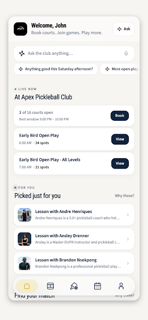 Apex Pickleball Clubs Screenshot 0