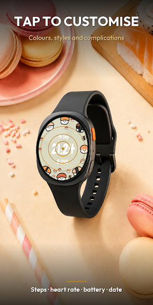 Kawaii Food – Cute Watch Face Screenshot 3