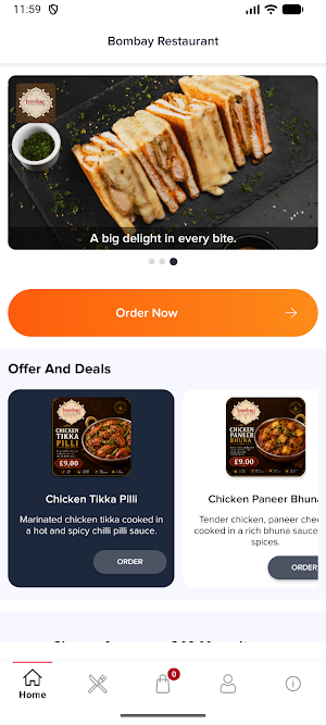 Bombay Restaurant Screenshot 1
