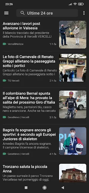 Vercelli notizie Screenshot 2