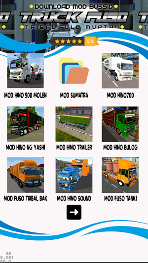 Download Mod Bussid Truck Fuso Tribal Full Muatan Screenshot 1