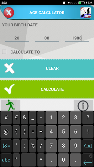 Exact Chronological Age Calc Screenshot 1