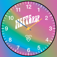 MSFTSrep Wavy Rainbow Face