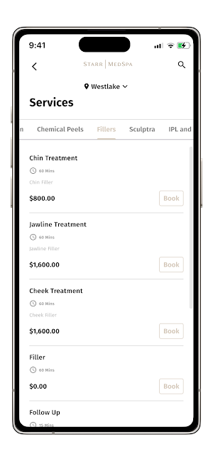 Starr MedSpa Screenshot 2
