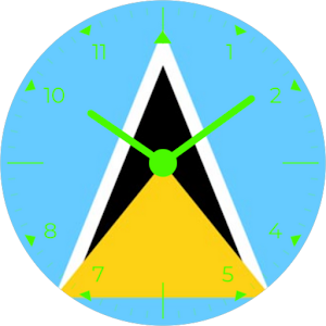 Saint Lucia Analog Watch Face Screenshot 0