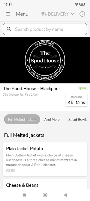 The Spud House - Blackpool Screenshot 0