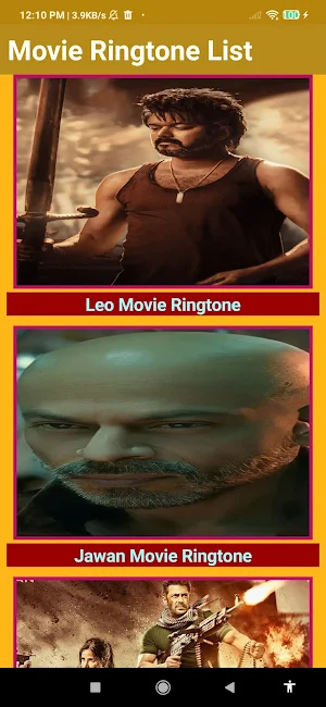Movie Song Ringtone Screenshot 3