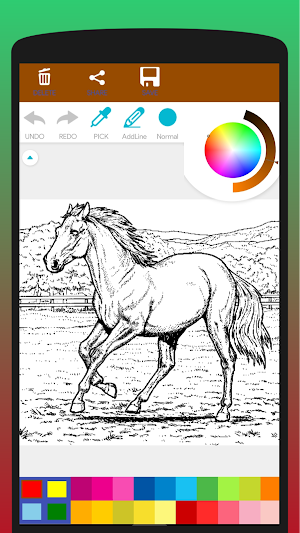 Horse Lovers Coloring Book Screenshot 1