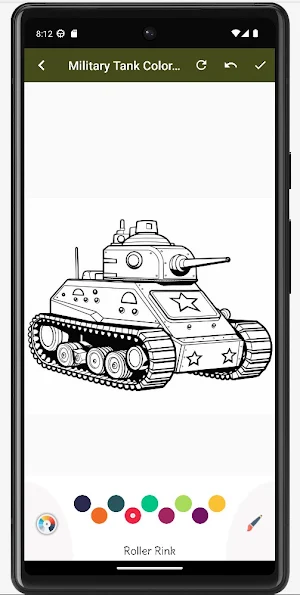 Military Tank Coloring Book Screenshot 3