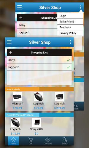 Magento Silver Shop Screenshot 0
