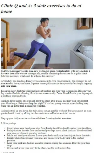 Climbing Stairs Exercises Tips Screenshot 3