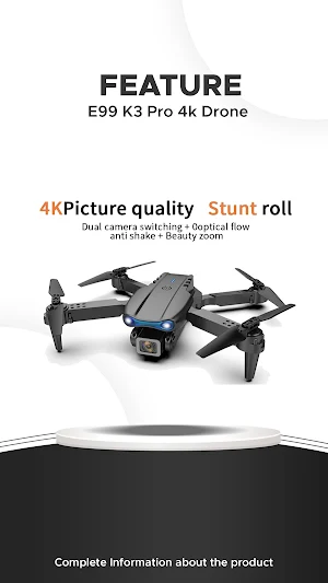 E99 K3 Pro Drone App Guide Screenshot 1
