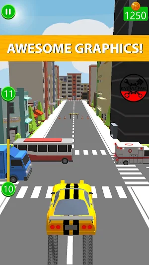 Blocky Highway Traffic Run on The Smashy Road 2021 Screenshot 0
