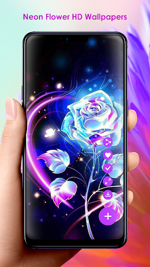 Neon Flower HD Wallpapers Screenshot 0
