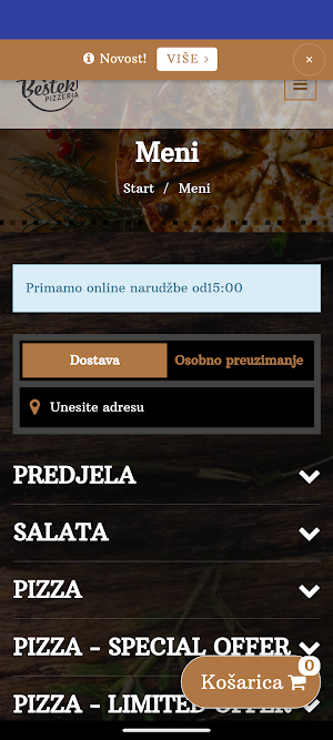 Pizzeria Bestek Screenshot 0