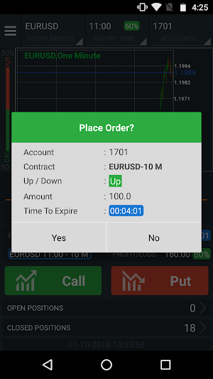 Dual Options Trader Screenshot 2