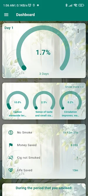 Quit Smoking - Quit Tracker Screenshot 0