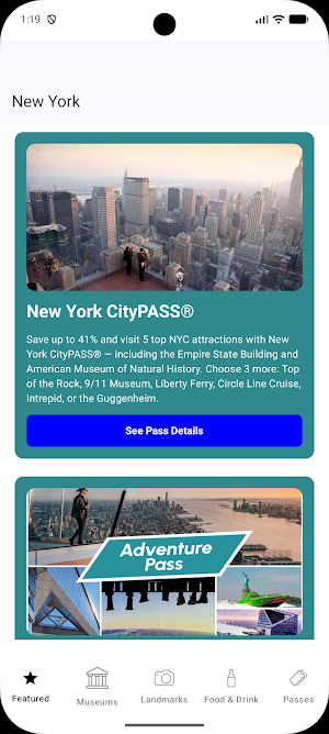 New York Pass - Tickets Screenshot 2