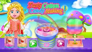 Tasty Cotton Candy Maker: Sweet Dessert Shop Screenshot 3