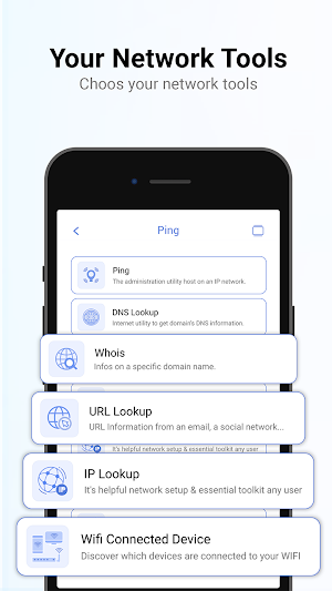 NetTools - Ping, DNS, PortScan Screenshot 1