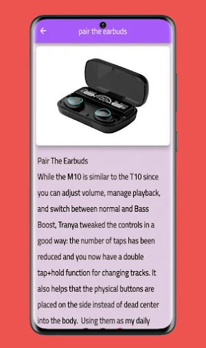 M10 Tws Earbuds guide Screenshot 3
